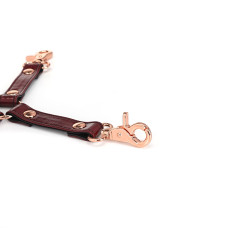Шкіряна хрестовина, червона Liebe Seele Wine Red Wine Red Hogtie