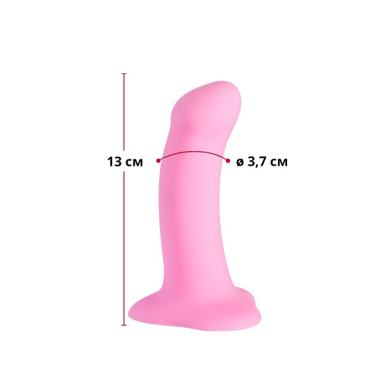 Фаллоимитатор изогнутый, длина 14,6 см, диаметр 3,7 см, розовый Fun Factory Amor Pink