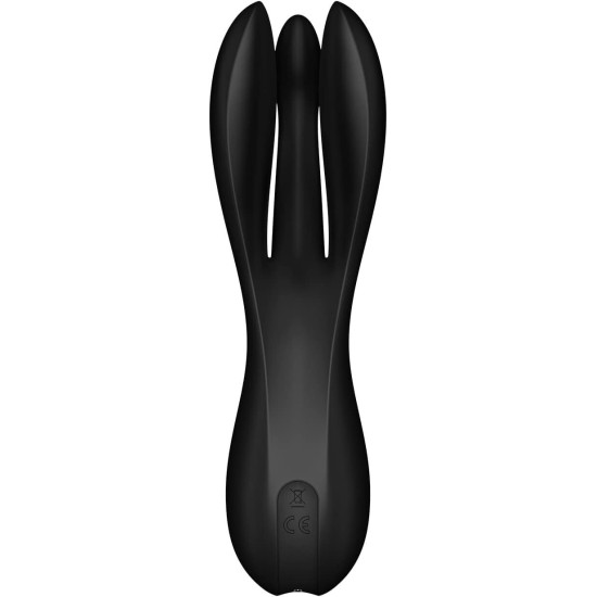 Вибратор с тремя отростками, черный Satisfyer Threesome 2 Black