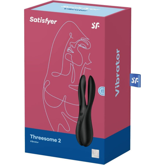 Вибратор с тремя отростками, черный Satisfyer Threesome 2 Black
