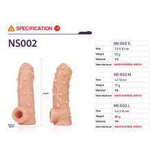 Насадка на член Kokos Nude Sleeve NS 002, L