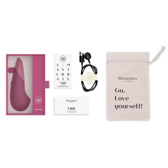 Вібратор, рожевий Womanizer Vibe Dusky Pink