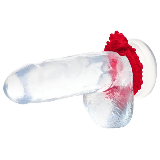 Эрекционное кольцо, красное Creature Cocks Rise of the Dragon Silicone Penis Ring Red