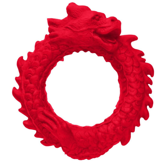 Эрекционное кольцо, красное Creature Cocks Rise of the Dragon Silicone Penis Ring Red