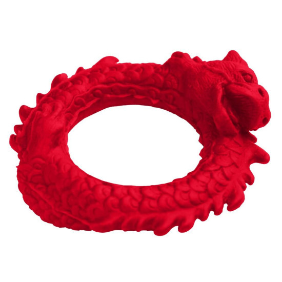 Эрекционное кольцо, красное Creature Cocks Rise of the Dragon Silicone Penis Ring Red