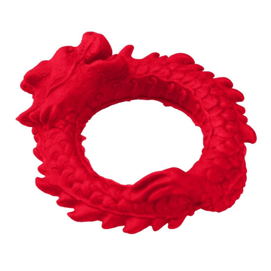 Эрекционное кольцо, красное Creature Cocks Rise of the Dragon Silicone Penis Ring Red