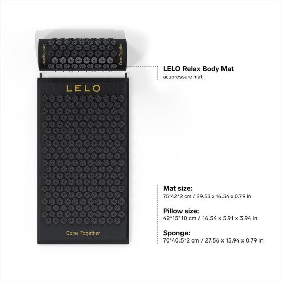 Массажный коврик для тела, черный Lelo Relax Body Mat