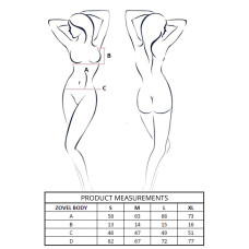 Сексуальне боді, світло-рожеве Passion Zovel Body Light Pink, S