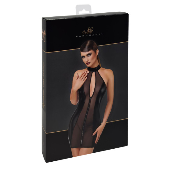Прозора сукня з кристалами Noir Handmade F370 Luxuria Crystal Sheer Mini Dress, XL