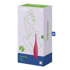 Вібратор для клітора, червоний Satisfyer Twirling Fun Poppy Red