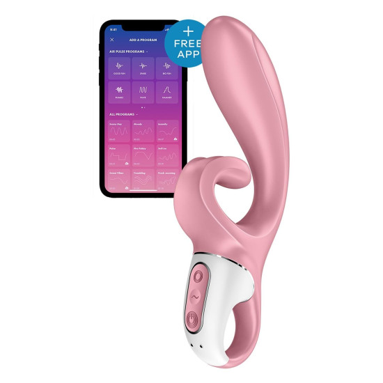 Смарт-вібратор кролик рожевого кольору Satisfyer Hug Me Pink (пом'ята упаковка)