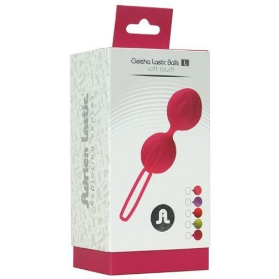 Вагінальні кульки, діаметр 3,4 см, вага 85 г, рожеві Adrien Lastic Geisha Lastic Balls Mini Pink, L