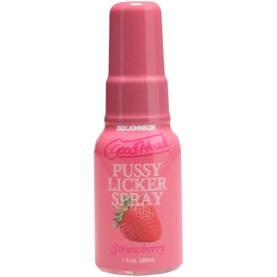 Стимулюючий спрей для кунілінгусу зі смаком полуниці Doc Johnson GoodHead Pussy Licker Spray Strawberry, 29 мл