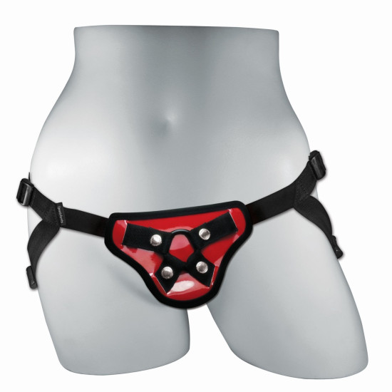 Труси для страпона червоного кольору, класична модель Sportsheets Entry Level Strap-On Red