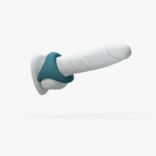 Ерекційне кільце подвійне, бірюзове Love To Love FLUX RING TEAL ME