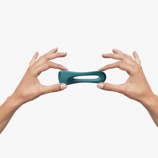 Ерекційне кільце подвійне, бірюзове Love To Love FLUX RING TEAL ME