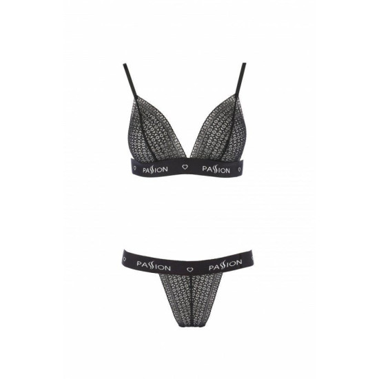 Комплект нижнего белья, чёрный GLAMISS SET Black, S/M