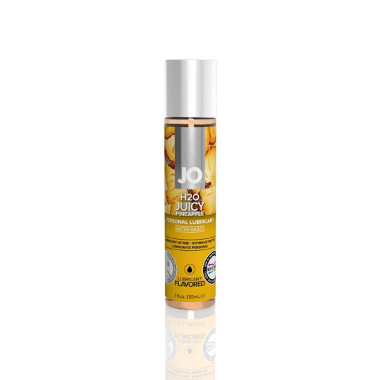 Їстівний лубрикант на водній основі зі смаком ананаса JO H2O Juicy Pineapple, 30 ml
