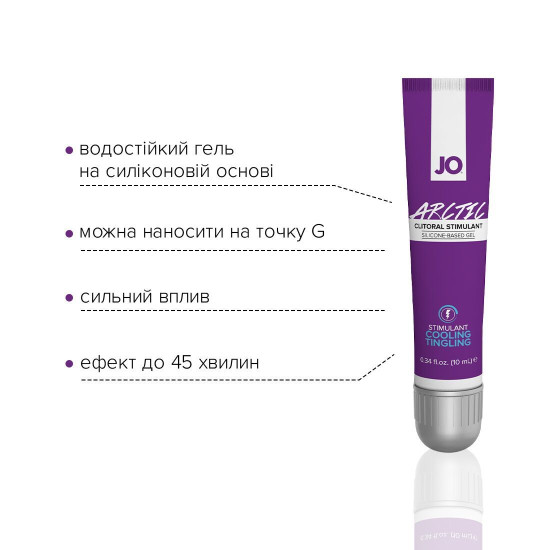 Стимулирующий гель для клитора, 10 ml, срок до 01.06.2024 JO Arctic Cooling (Распродажа)
