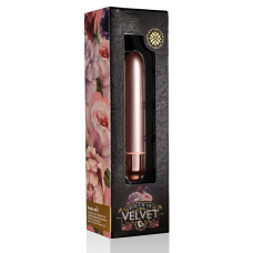 Вібропуля матова кольору рожевий рум'янець Rocks Off RO-90mm Touch of Velvet Rose Blush