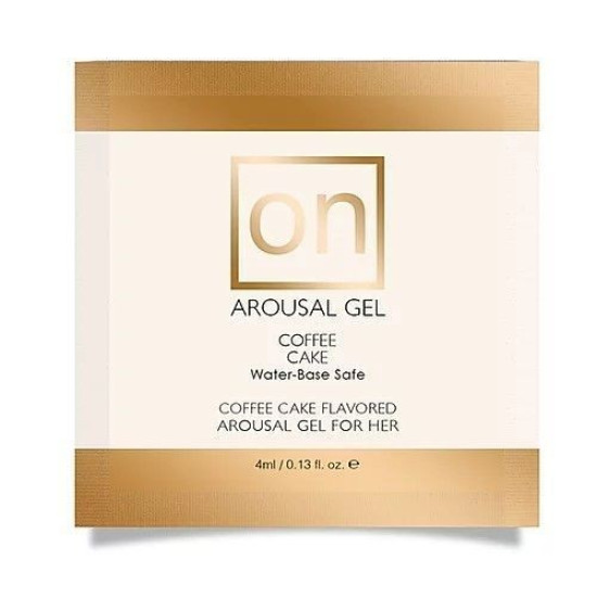Пробник збуджуючого мастила зі смаком кавового пирога Sensuva ON for Her Arousal Gel Coffee Cake, 4 ml
