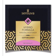 Пробник змазки на гібридній основі зі смаком солодкої вати Sensuva Hybrid Formula Cotton Candy, 6 ml