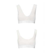 Спортивный топ из эластичного хлопка, белый Passion PS005 Top White, S