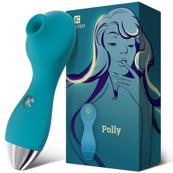 Вакуумний вібратор, синій KisToy Polly Blue