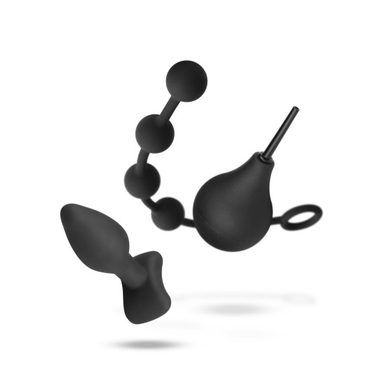 Набір для анальної стимуляції для новачків (спринцівка 224 ml, анальні намиста 20 mm) Nexus Anal Beginner Kit