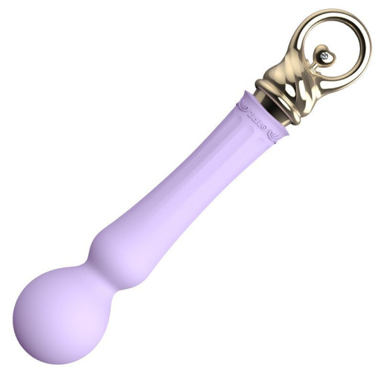 Вібромасажер з підігрівом, фіолетовий Zalo Sweet Magic Confidence Wand Fantasy Violet