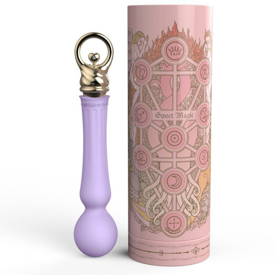 Вібромасажер з підігрівом, фіолетовий Zalo Sweet Magic Confidence Wand Fantasy Violet