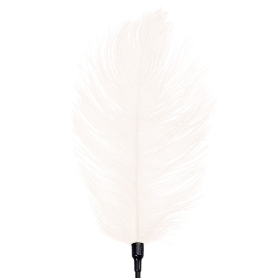 Щекоталка со страусиным пером, белая Art of Sex Feather Tickler White