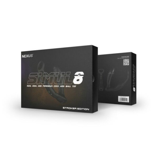 Масажер простоти з ерекційним кільцем Nexus Simul8 Stroker Edition