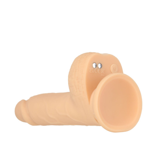 Фалоімітатор з пульсацією, довжина 16,5 см, діаметр 3,2 см Naked Addiction 6.5" Thrusting Dong With Remote