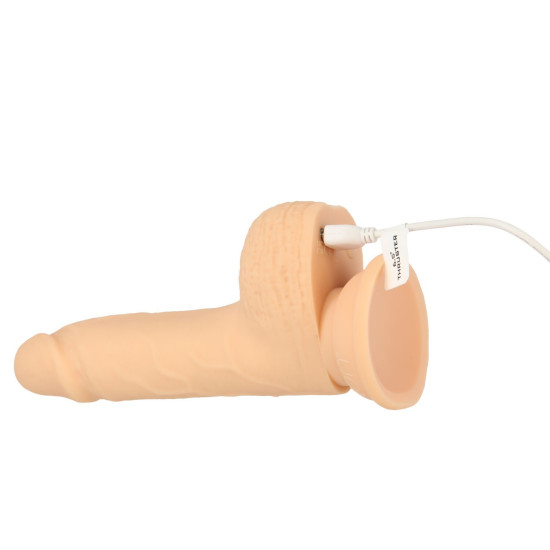 Фалоімітатор з пульсацією, довжина 16,5 см, діаметр 3,2 см Naked Addiction 6.5" Thrusting Dong With Remote