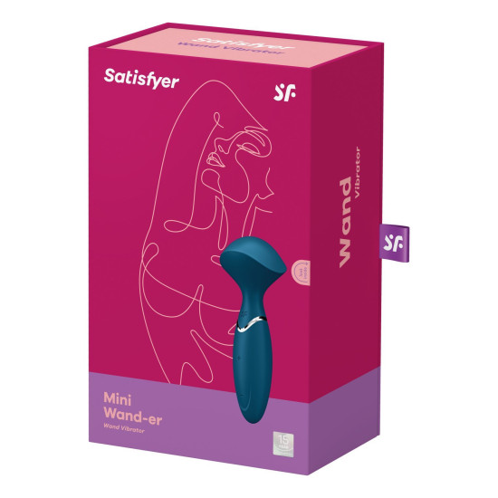 Вібромасажер, синій Satisfyer Mini Wand-er Blue