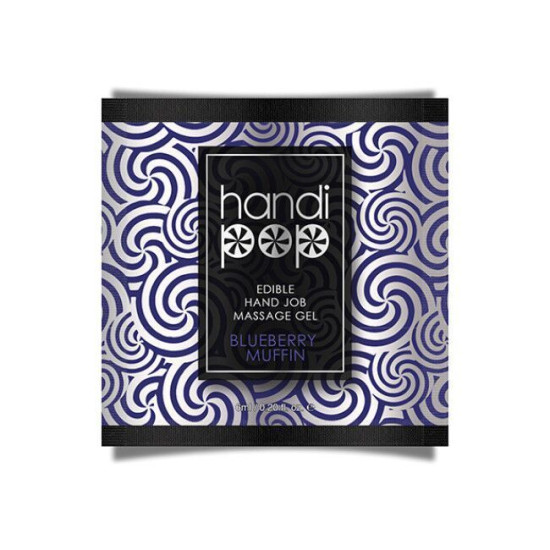 Пробник съедобной смазки со вкусом черничного маффина Sensuva Handipop Blueberry Muffin, 6 ml