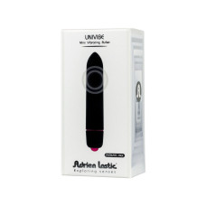Силіконова вібропуля з 10 режимами, на батарейках, чорна Adrien Lastic Univibe Black