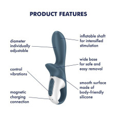 Надувний анальний вібратор Satisfyer Air Pump Booty 2