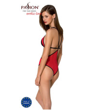 Полупрозрачное боди с кружевом, красное Passion Peonia Body Red, S/M