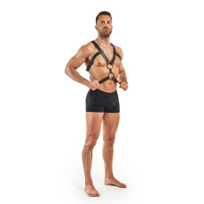 Портупея для бондажа, чёрная Bedroom Fantasies Rocco Bondage Harness Black