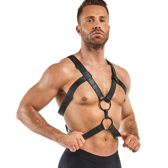 Портупея для бондажа, чёрная Bedroom Fantasies Rocco Bondage Harness Black