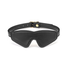 Маска на глаза из экокожи, черная Liebe Seele Black Organosilicon Blindfold