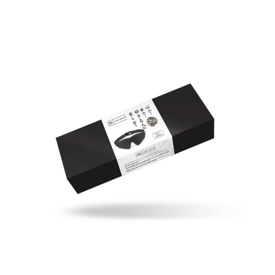 Маска на глаза из экокожи, черная Liebe Seele Black Organosilicon Blindfold