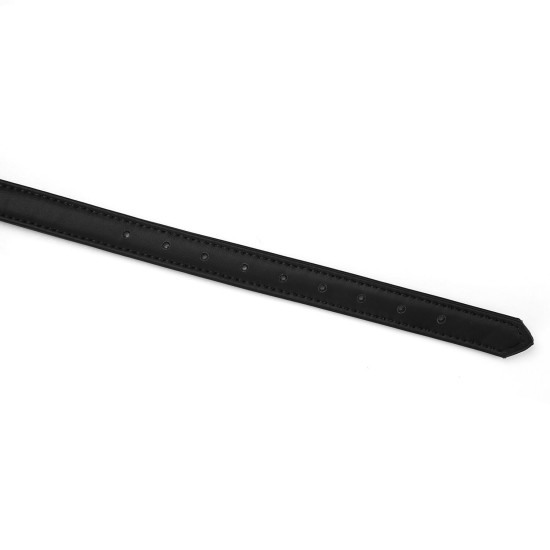 Маска на глаза из экокожи, черная Liebe Seele Black Organosilicon Blindfold