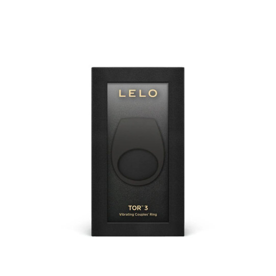 Эрекционное кольцо с вибрацией и управлением со смартфона, чёрное LELO Tor 3 Black