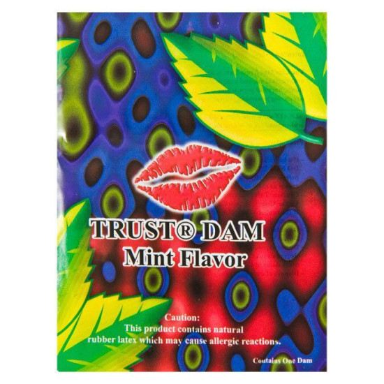 М'ятна серветка для орального сексу Latex Dental Dams Mint, 1 шт