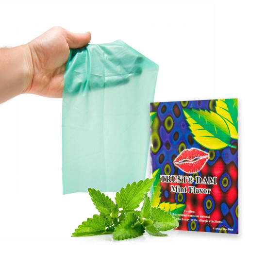 М'ятна серветка для орального сексу Latex Dental Dams Mint, 1 шт