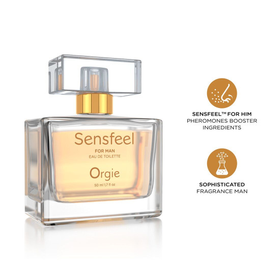 Парфуми з феромонами для чоловіків (цитрусово-деревний аромат) Orgie Sensfeel for Man, 50 ml
