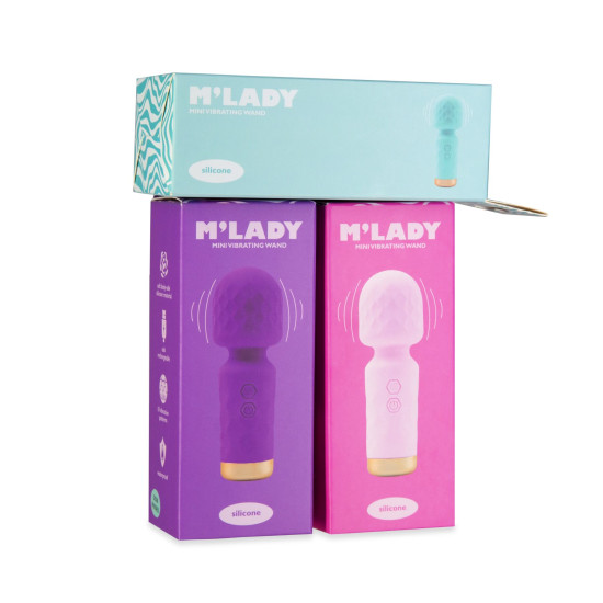 Міні-вібромасажер Wand, рожевий M'Lady Mini Vibrating Wand Pink